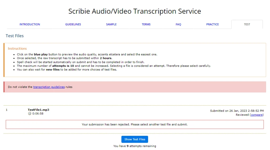 Screenshot of screbie.com