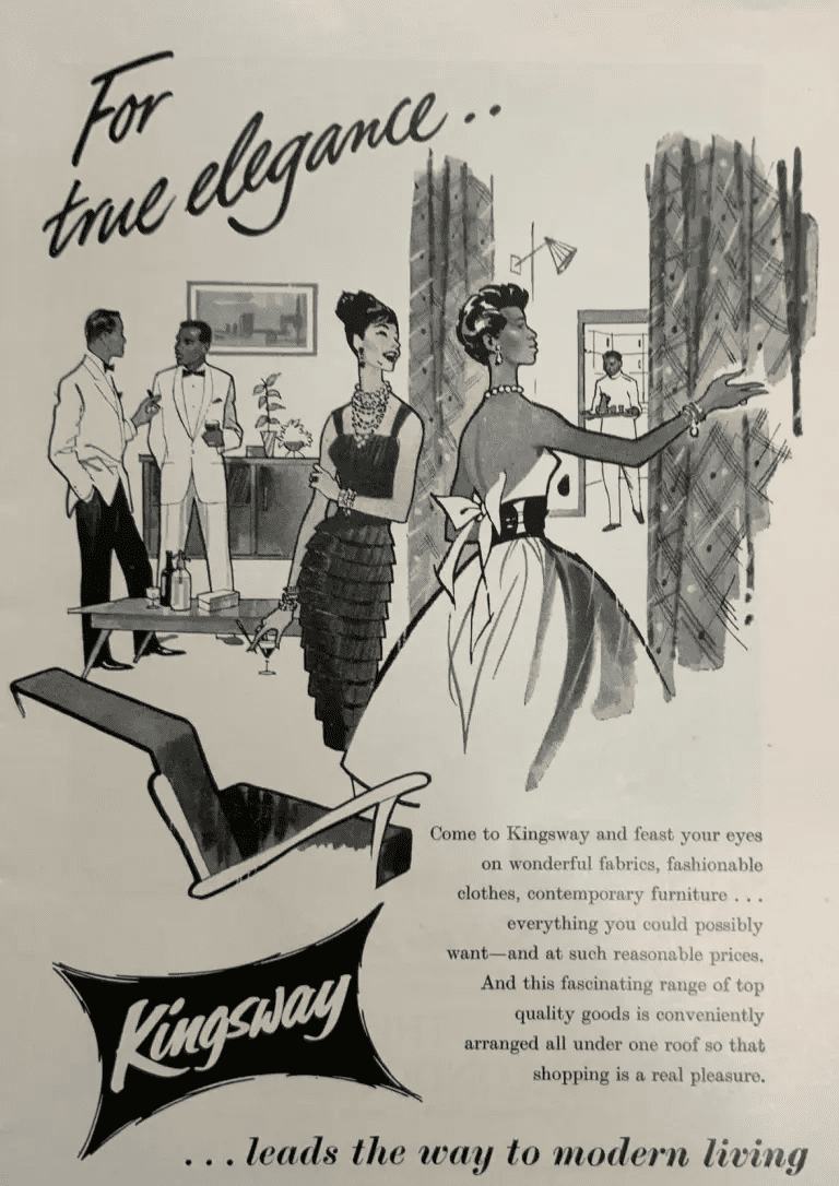 Kingsway Stores advertisement, c1960. Picture courtesy of Unilever Archives.